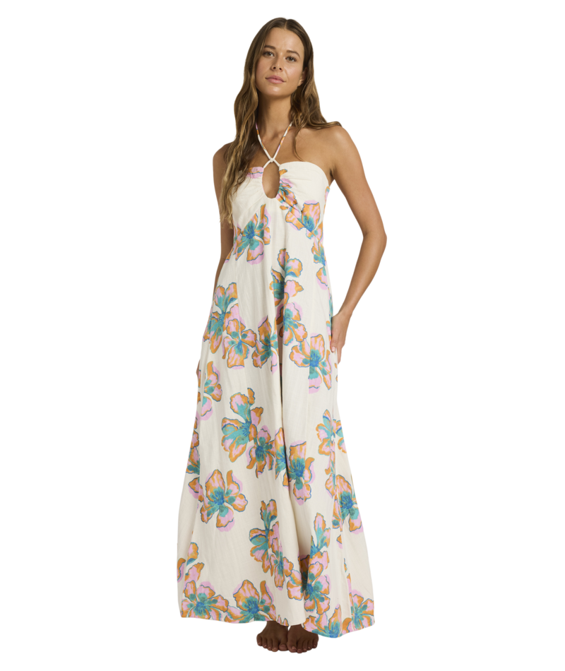 Billabong Sweet Escape Sway Away Dress in SALT CRYSTAL