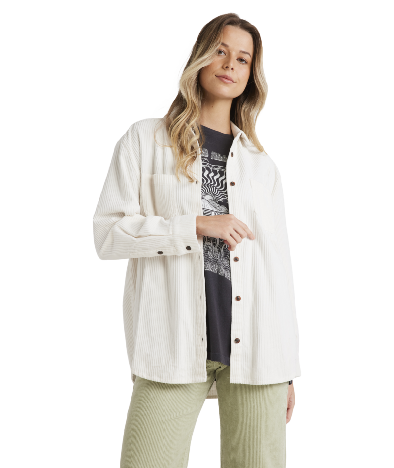 Billabong So Stoked Shirt in SALT CRYSTAL