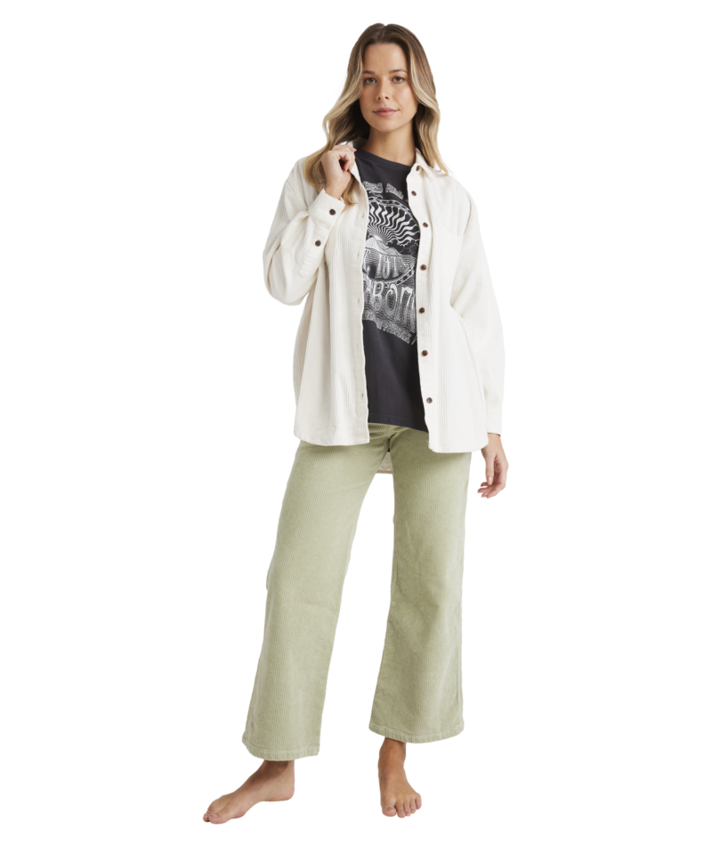 Billabong So Stoked Shirt in SALT CRYSTAL