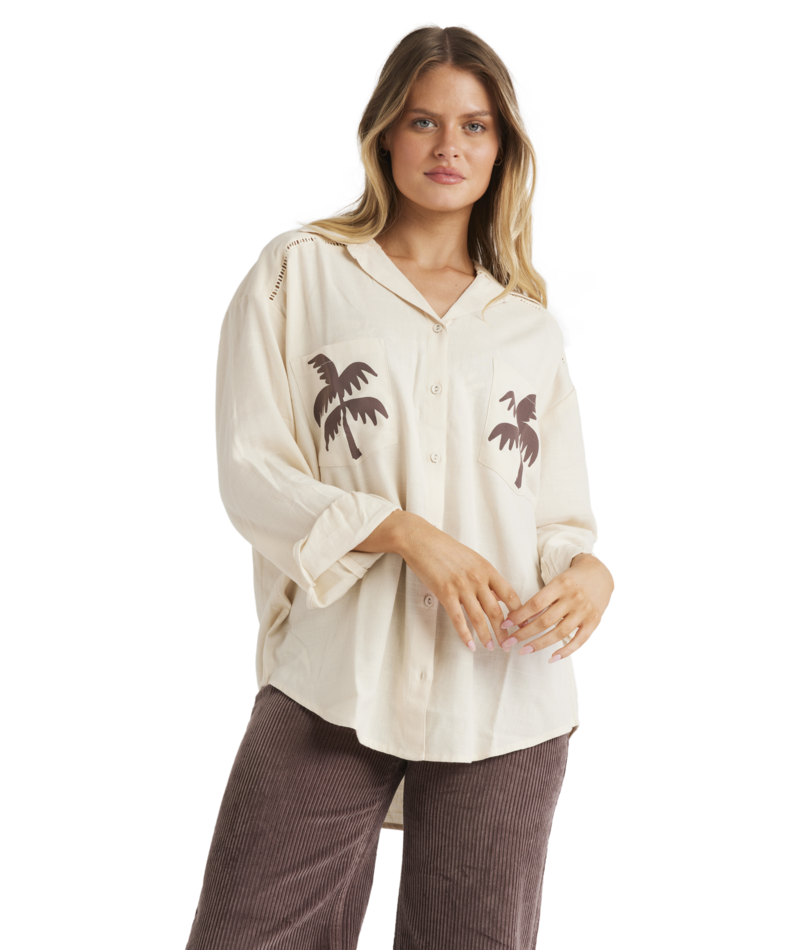 Billabong Sunset Canyon Shirt in WHITECAP