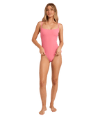 Billabong Mini Wave Check Mia Dd 1pc in TANGERINE