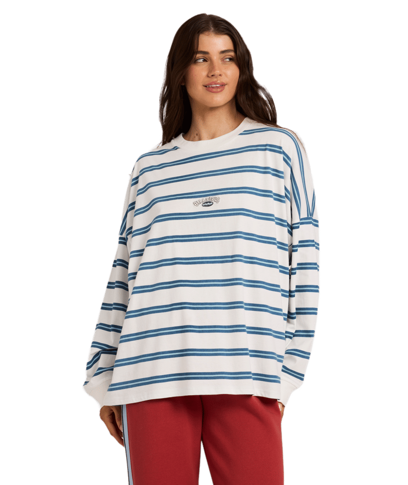 Billabong Original Tides Ls Tee in SALT CRYSTAL
