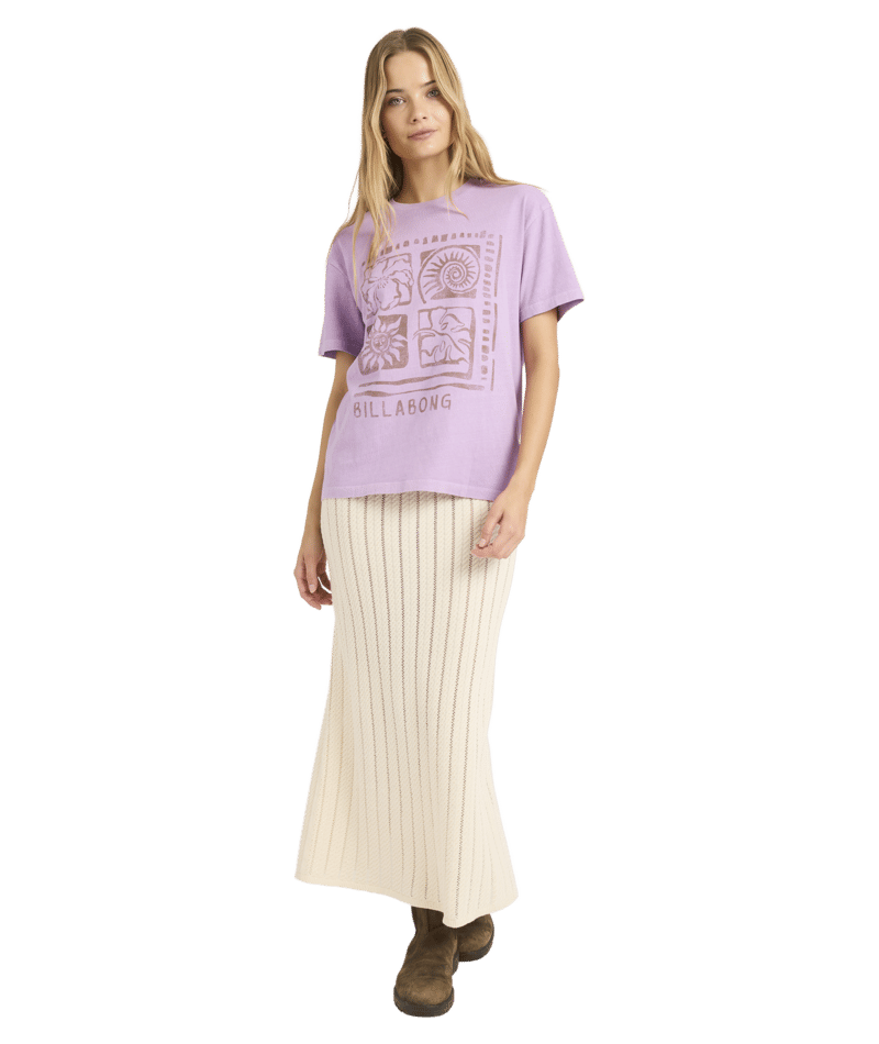 Billabong Reach High Tee in VINTAGE VIOLET
