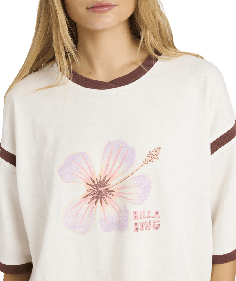 Billabong All Day Paradise Tee in SALT CRYSTAL
