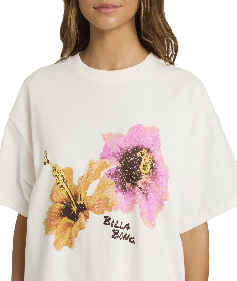Billabong Sunny Shore Tee in SALT CRYSTAL