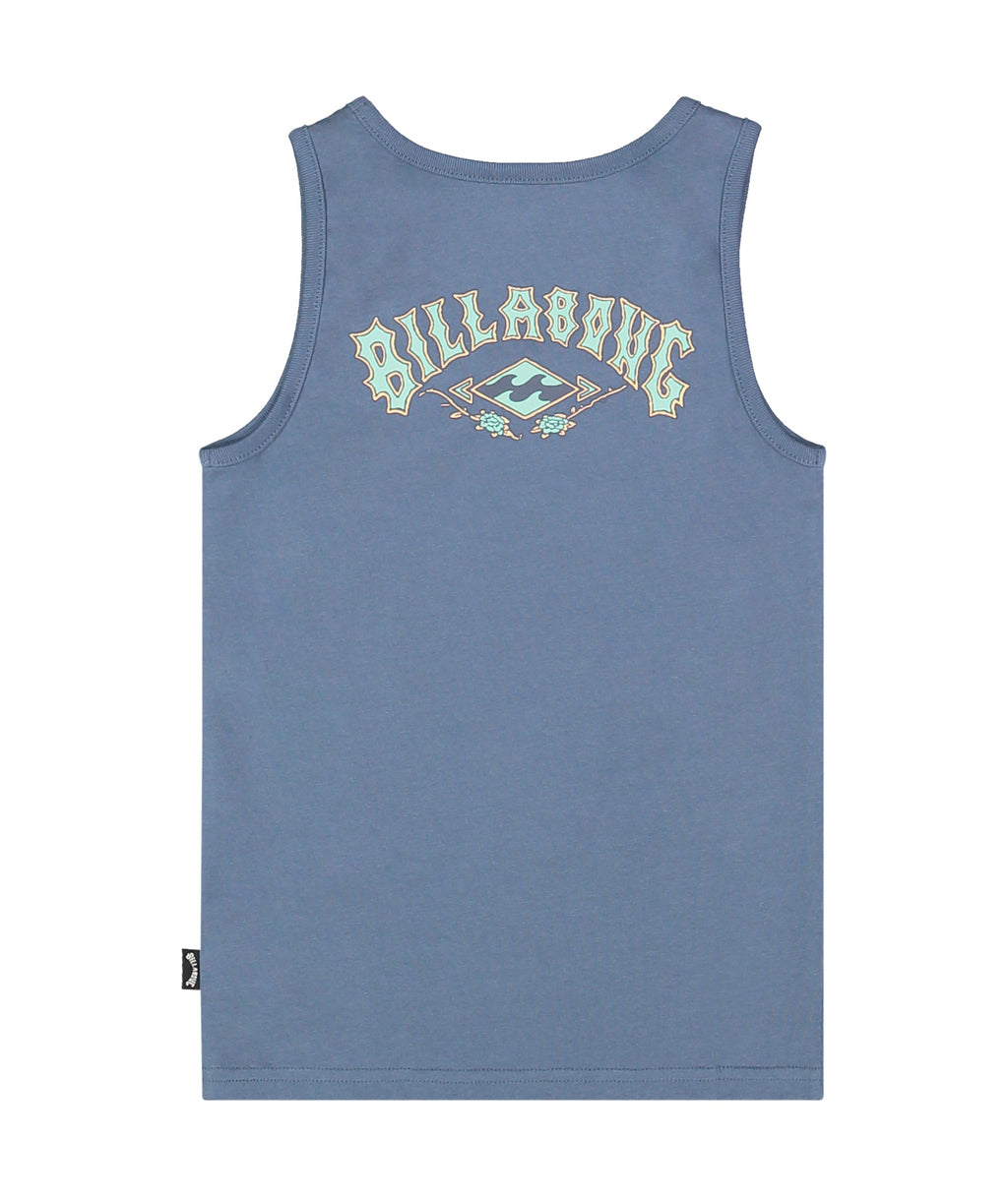 Billabong Groms Crossboards Tank in STEEL BLUE