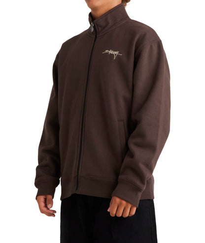 Billabong Script Zip Thru in DARK BROWN