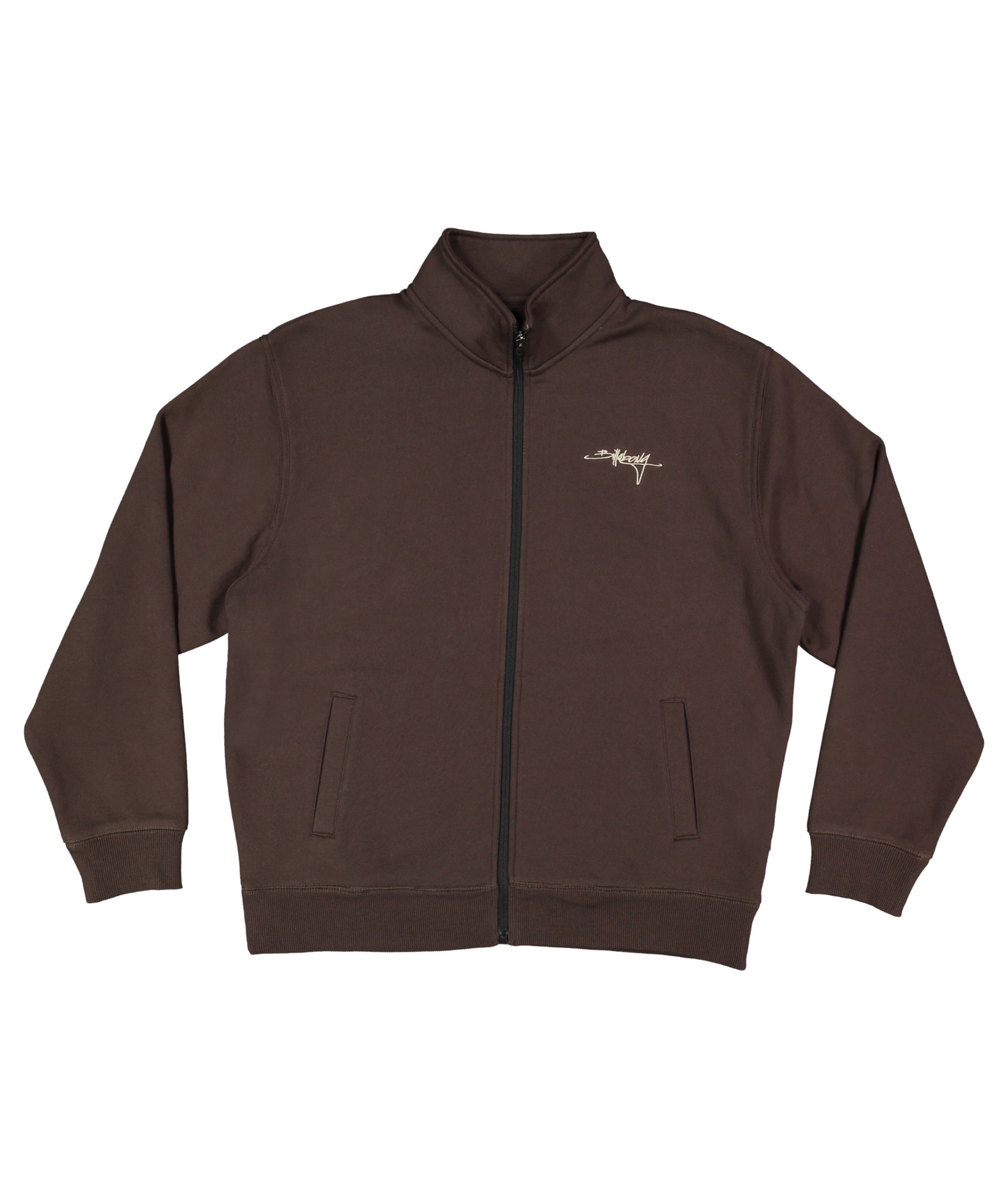 Billabong Script Zip Thru in DARK BROWN