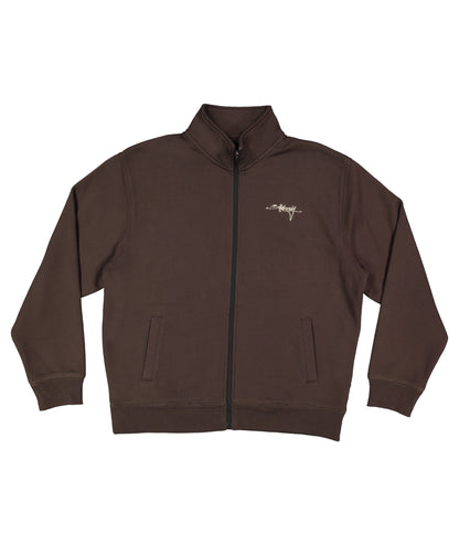 Billabong Script Zip Thru in DARK BROWN