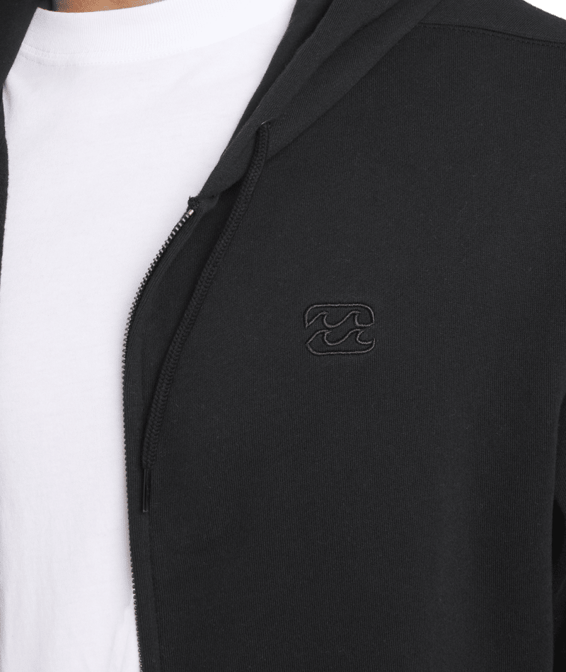 Billabong Premium Ww Zip Thru Hood in BLACK
