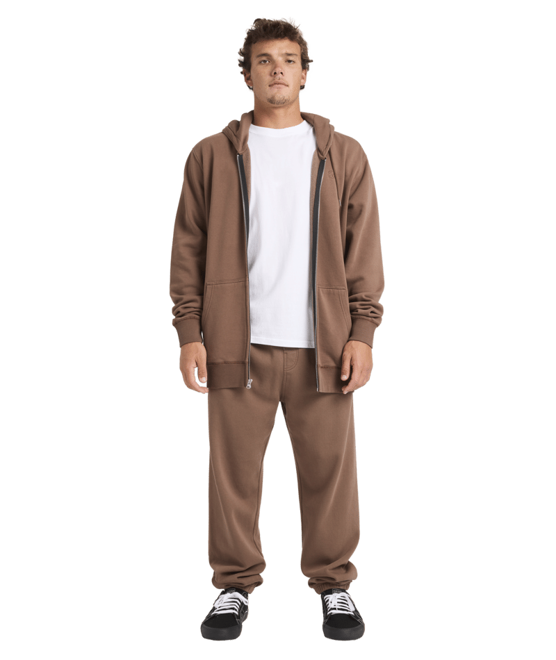 Billabong Premium Ww Zip Thru Hood in MOCHA