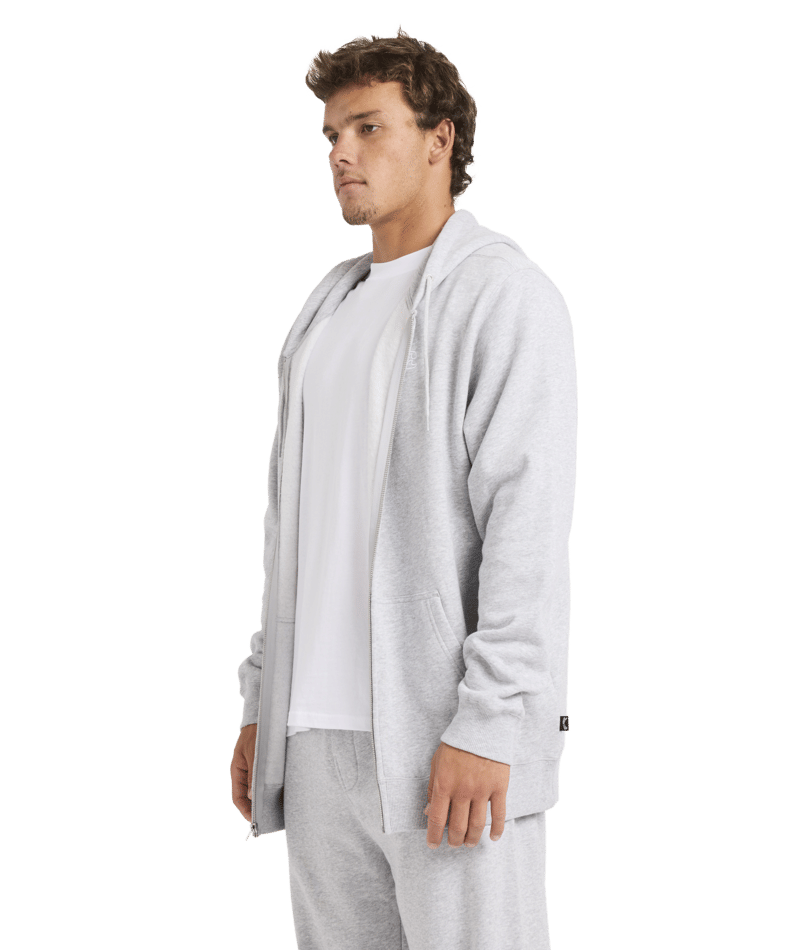 Billabong Premium Ww Zip Thru Hood in LIGHT GREY HEATHER