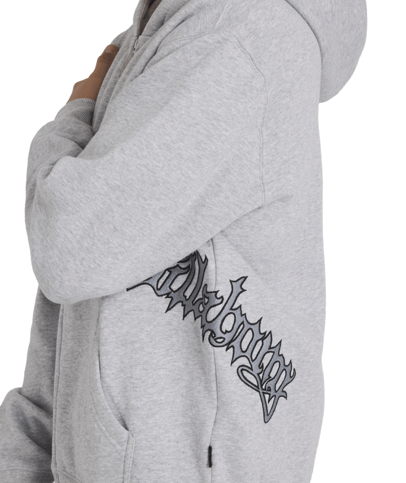 Billabong Tilt Zip Thru Hood in LIGHT GREY HEATHER