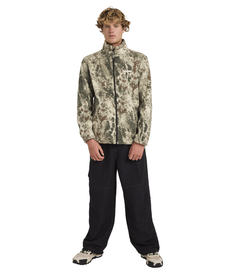 Billabong Boundary Mock Zip in CAMO