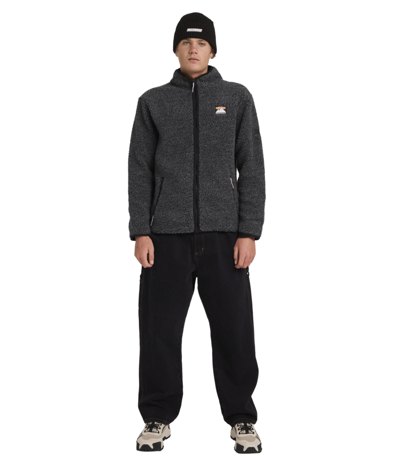 Billabong Boundary Trail Zip Thru in BLACK HEATHER