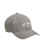 Billabong Arch Flexfit Cap in LIGHT GREY HEATHER