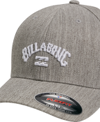 Billabong Arch Flexfit Cap in LIGHT GREY HEATHER