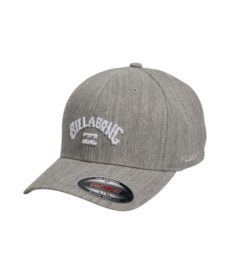 Billabong Arch Flexfit Cap in LIGHT GREY HEATHER