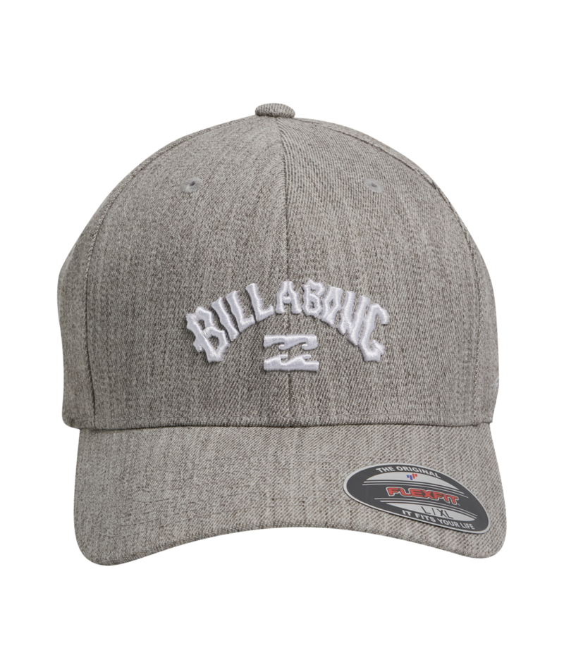 Billabong Arch Flexfit Cap in LIGHT GREY HEATHER