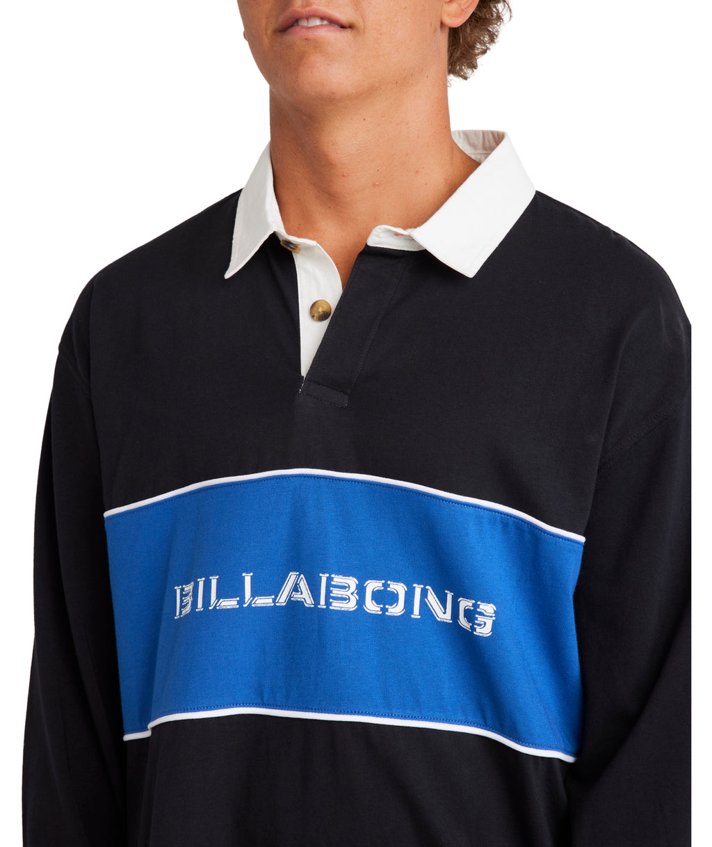 Billabong Warped Ls Rugby in BLACK