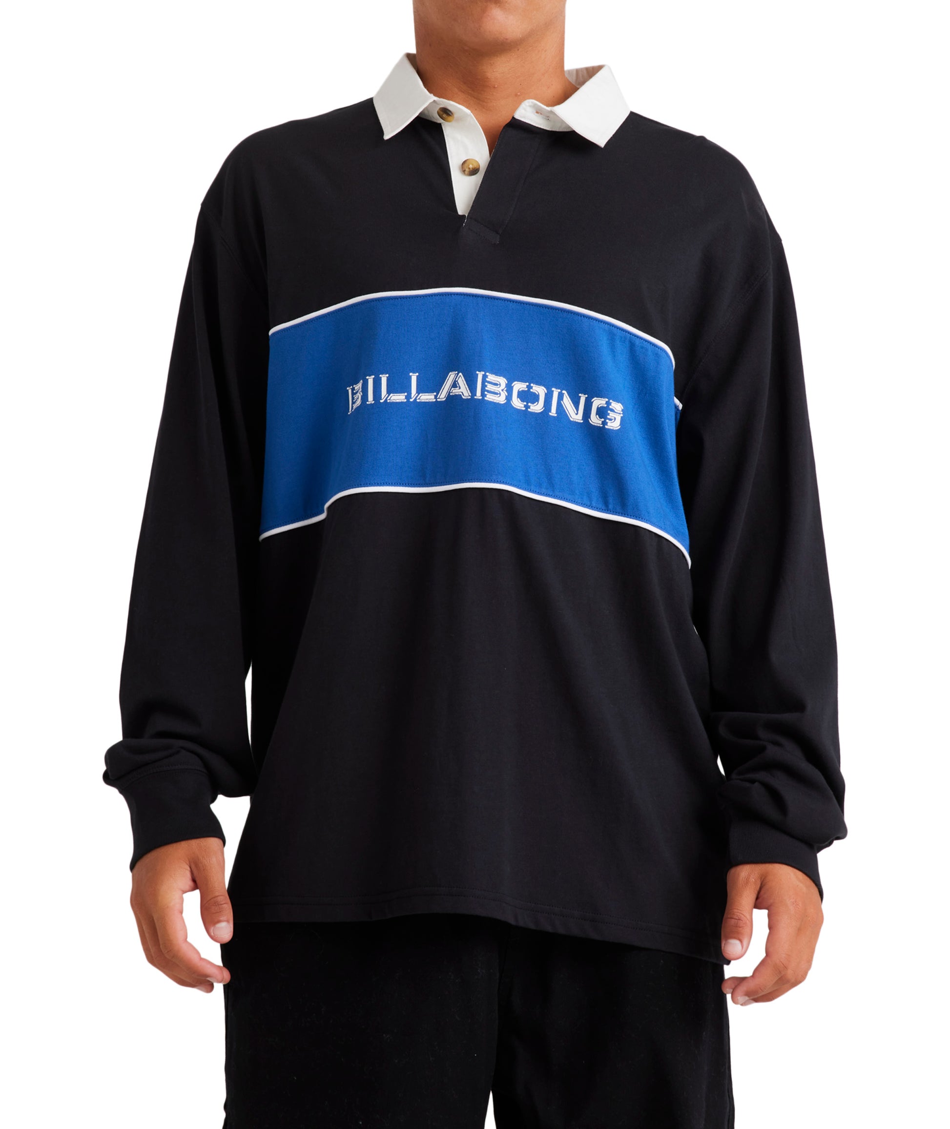 Billabong Warped Ls Rugby in BLACK