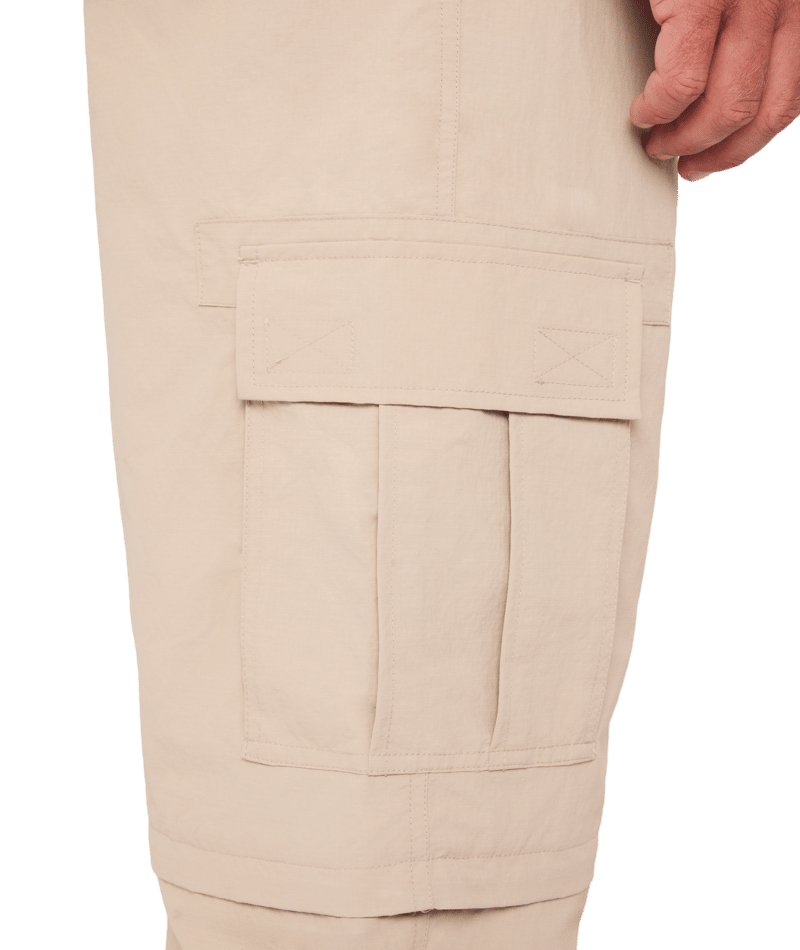 Billabong Strike Mission Zip Off Pant in BONE