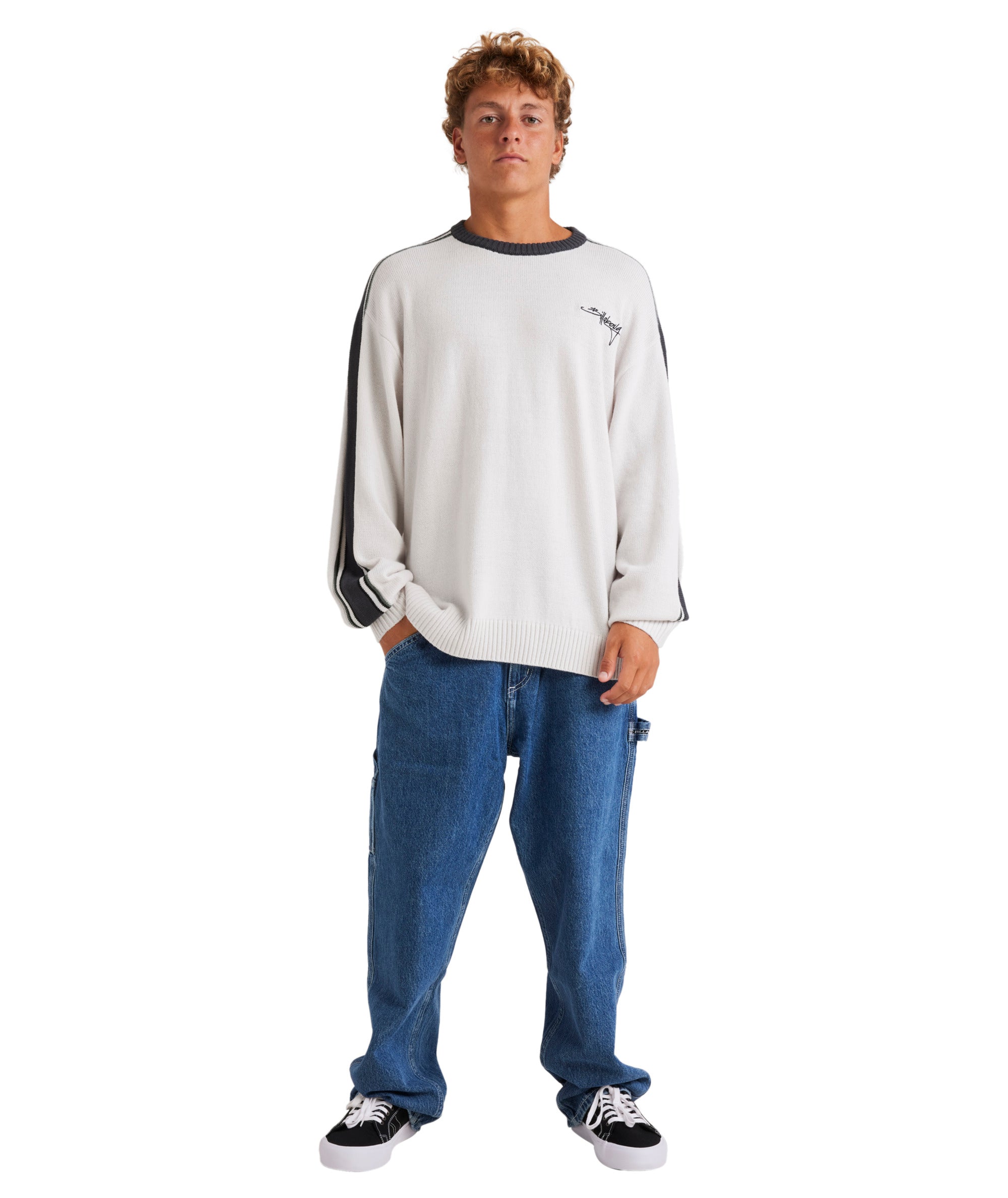 Billabong Script Sweater in FOG