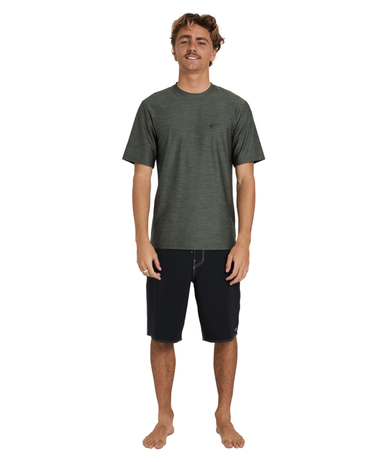 Billabong Shoreline Lf Ss in MILITARY HEATHER