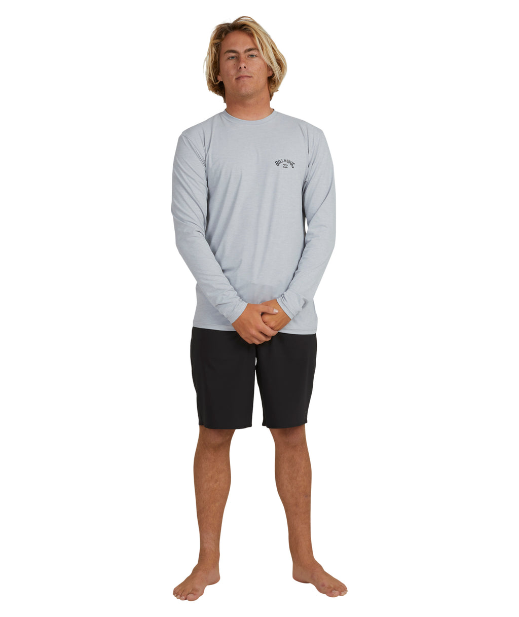 Billabong Shoreline Lf Ls in LIGHT GREY HEATHER