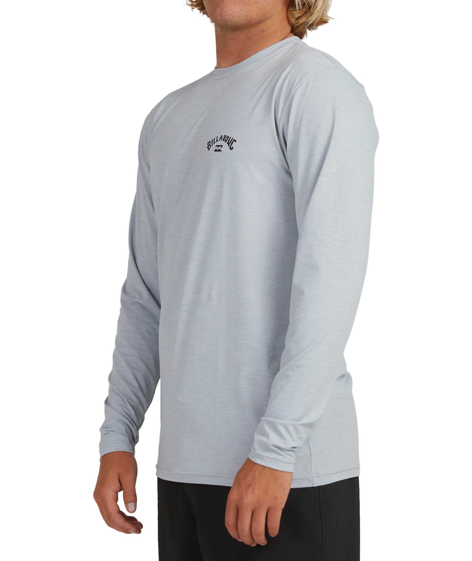 Billabong Shoreline Lf Ls in LIGHT GREY HEATHER