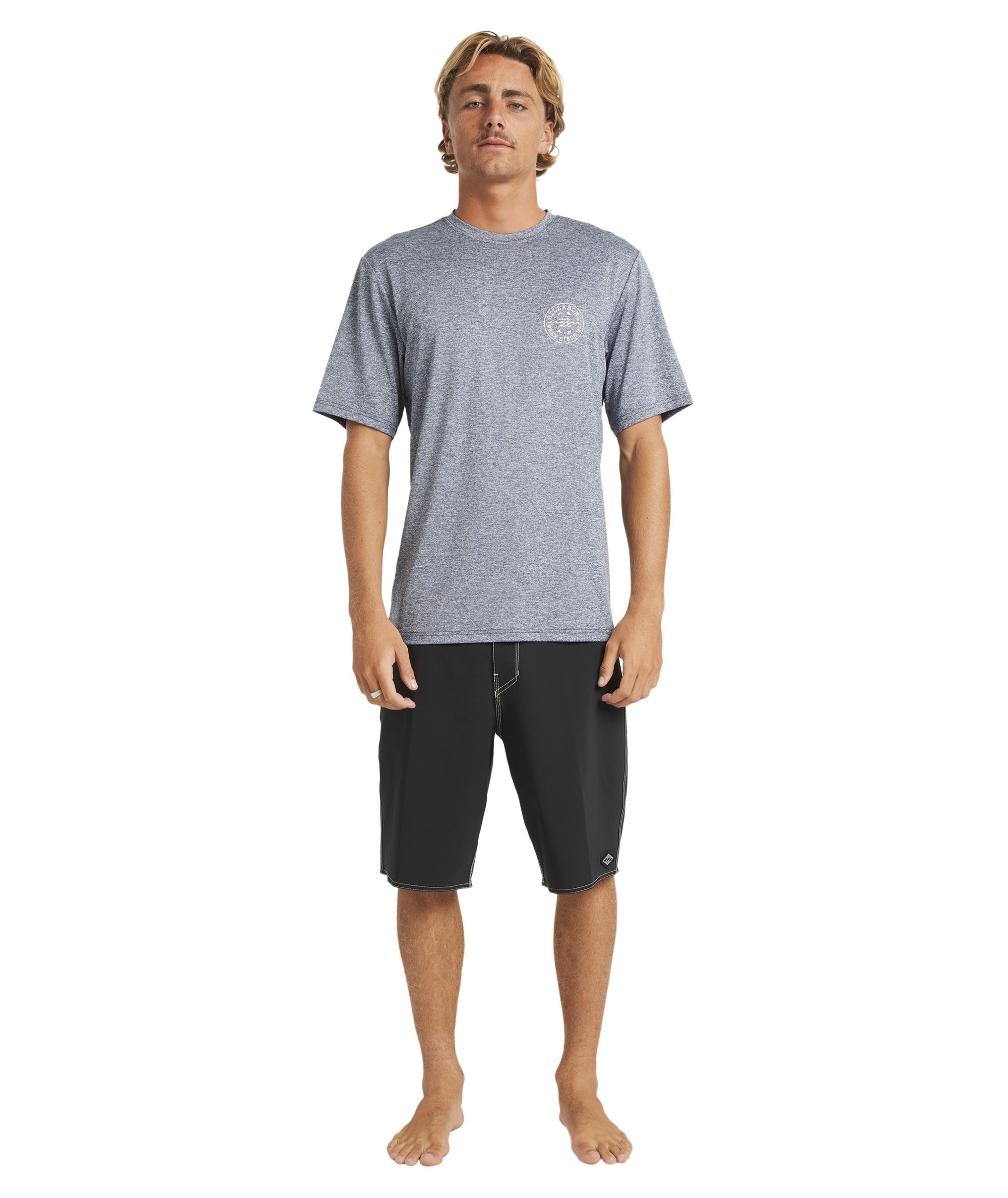 Billabong Big Wave Daz Lf Ss in NAVY HEATHER