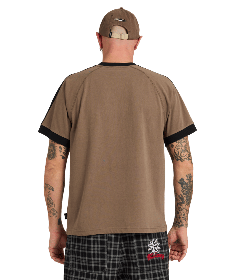 Billabong Creed Panel Tee in CAVA