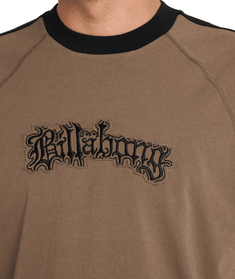 Billabong Creed Panel Tee in CAVA