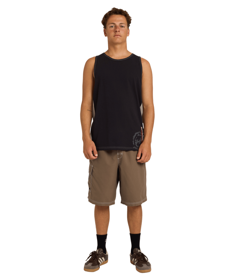 Billabong Spec 73 Blast Tank in OFF BLACK