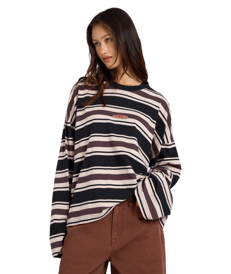 Volcom Triptronic Ls Tee in RAISIN