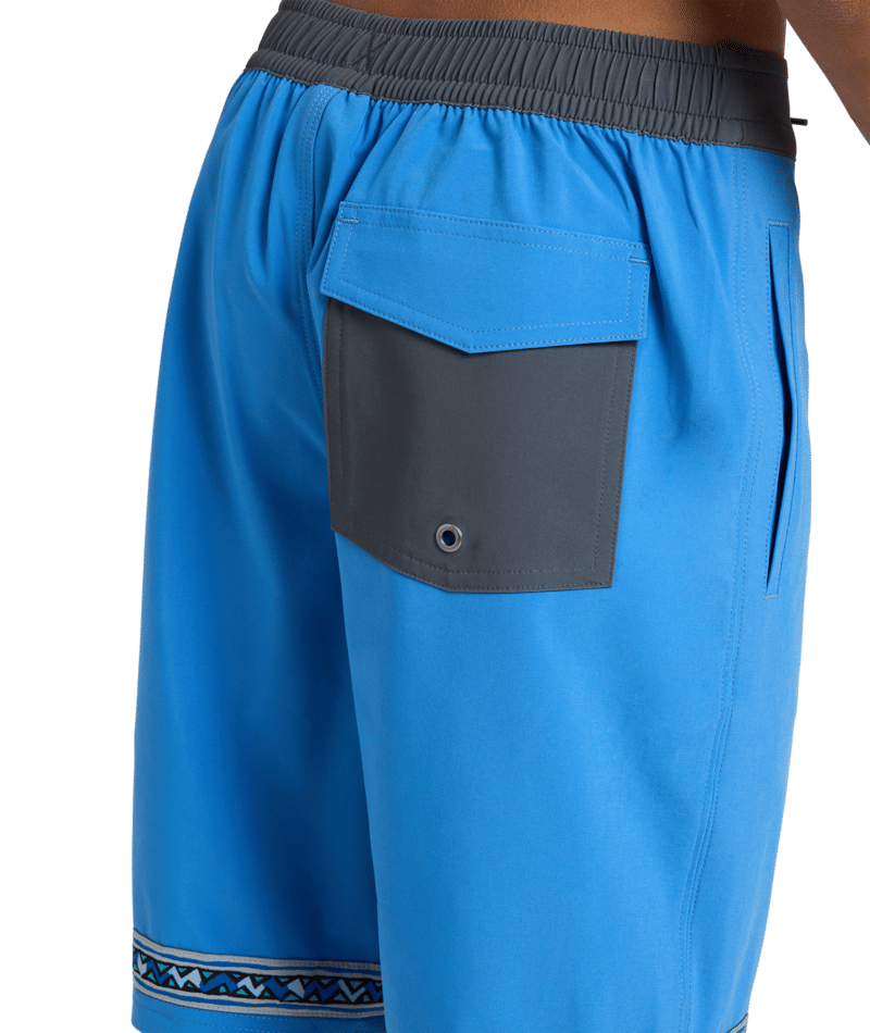 Quiksilver Wax Heads Youth 17 Volley in PALACE BLUE