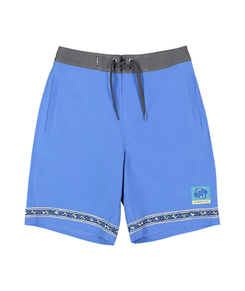 Quiksilver Wax Heads Youth 17 Volley in PALACE BLUE