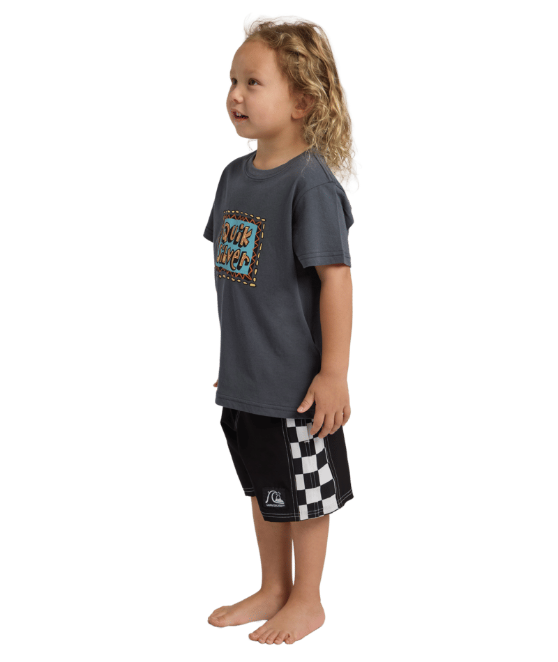 Quiksilver Retro Stack Ss Boy in IRON GATE