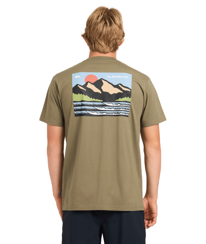Quiksilver Hidden Peak Ss in DUSTY OLIVE