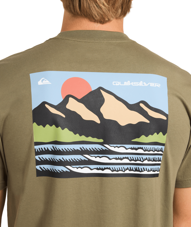 Quiksilver Hidden Peak Ss in DUSTY OLIVE