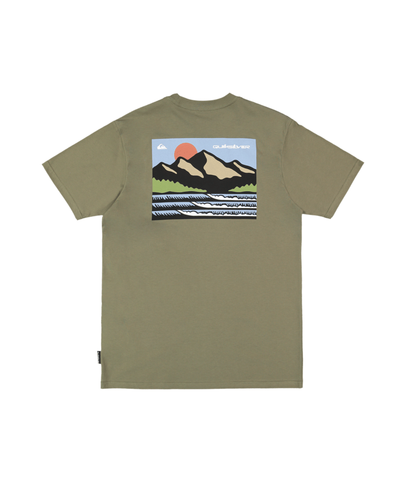 Quiksilver Hidden Peak Ss in DUSTY OLIVE