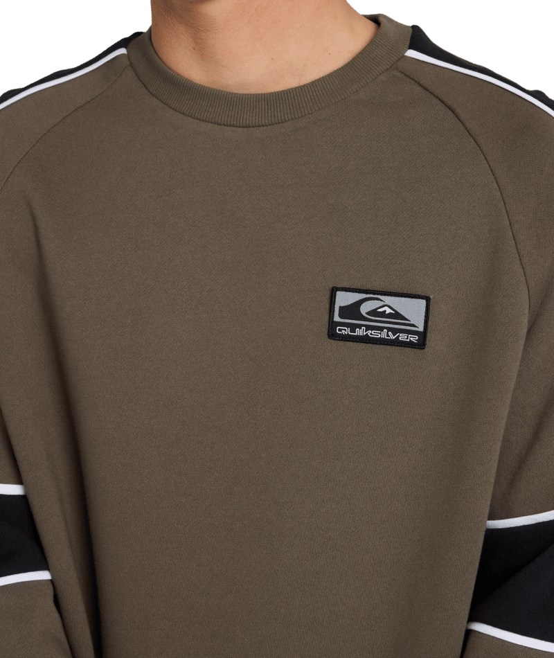 Quiksilver Lines Panel Crew in CANTEEN