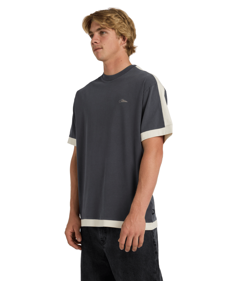 Quiksilver Av-2 Knit Top in ACID WASH/BONE WHITE