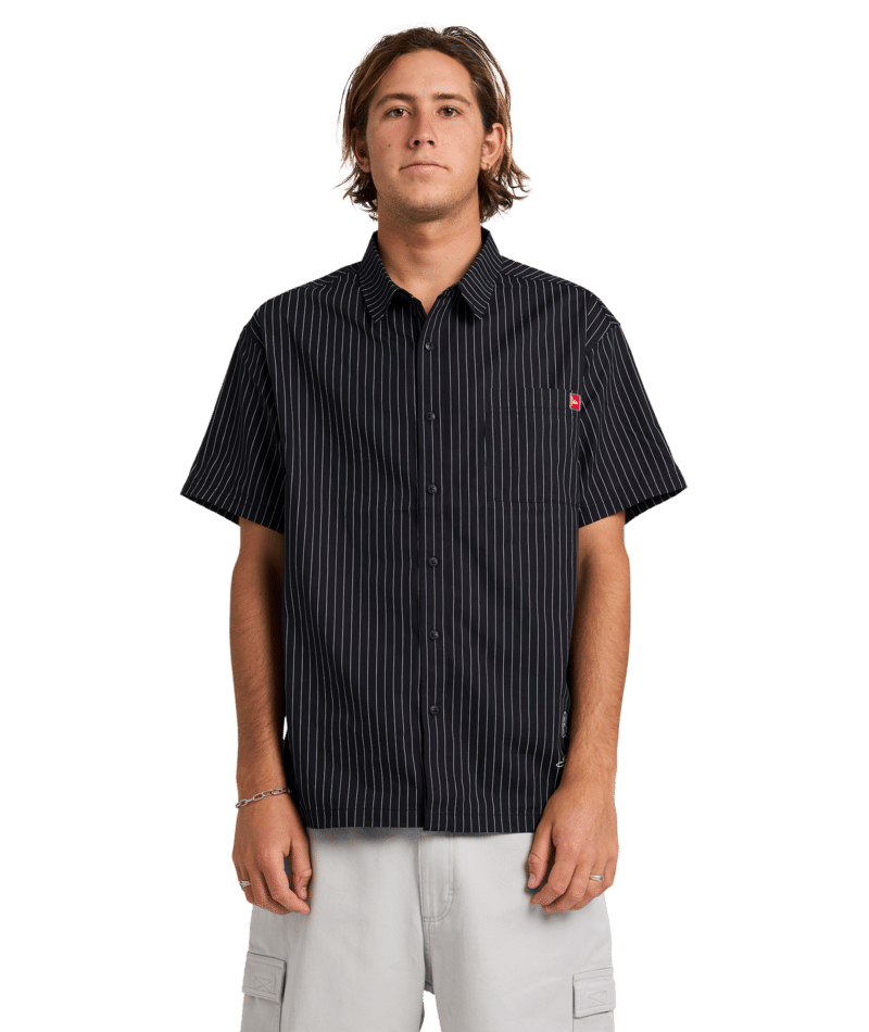 Quiksilver Altered Woven Top in BLACK
