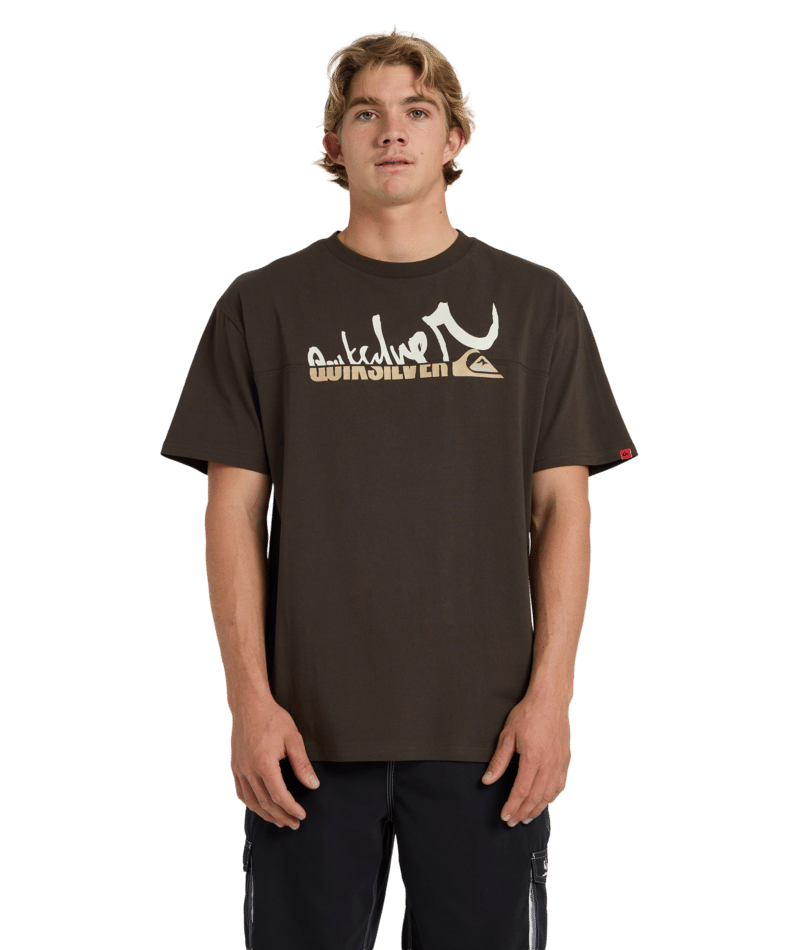 Quiksilver Yg Spliced Ss in BLACK OLIVE
