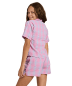 Roxy Rg Phoebe Check Short in FUCHSIA PINK