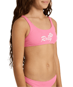 Roxy Summer Wave Bralette Set in PINK CARNATION