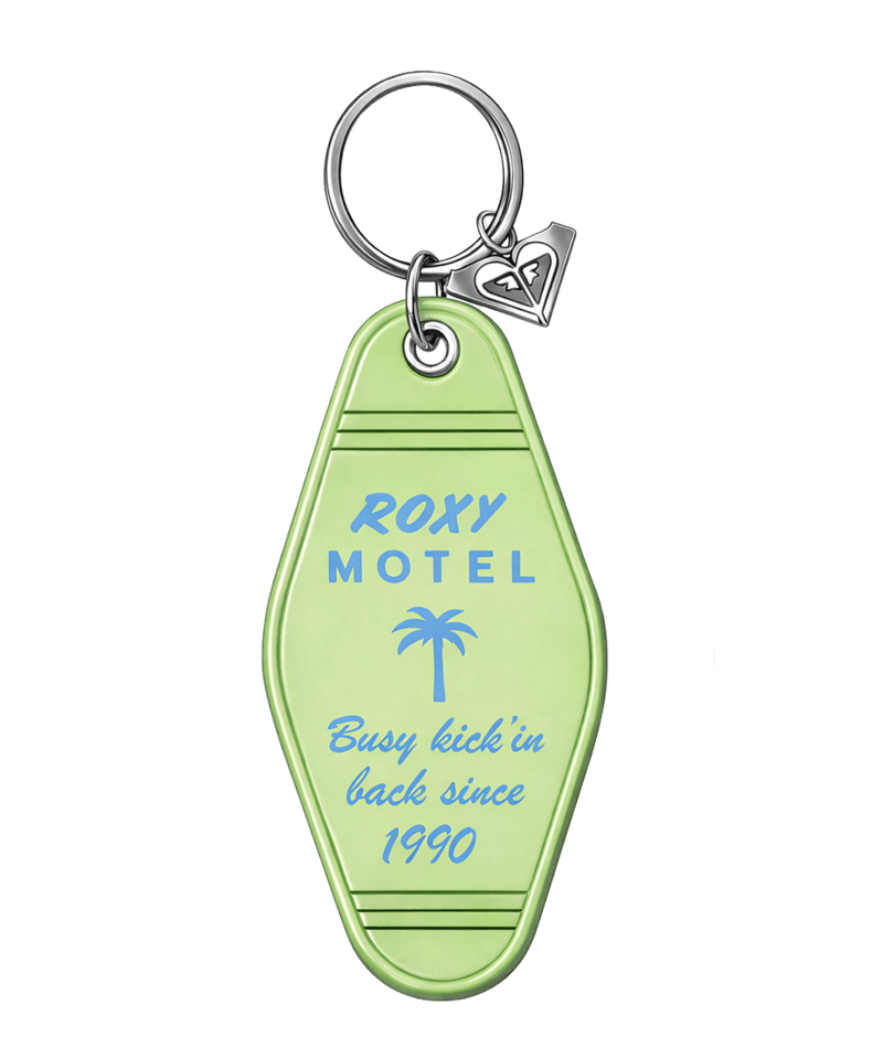 Roxy High Tide Keyring in LIME