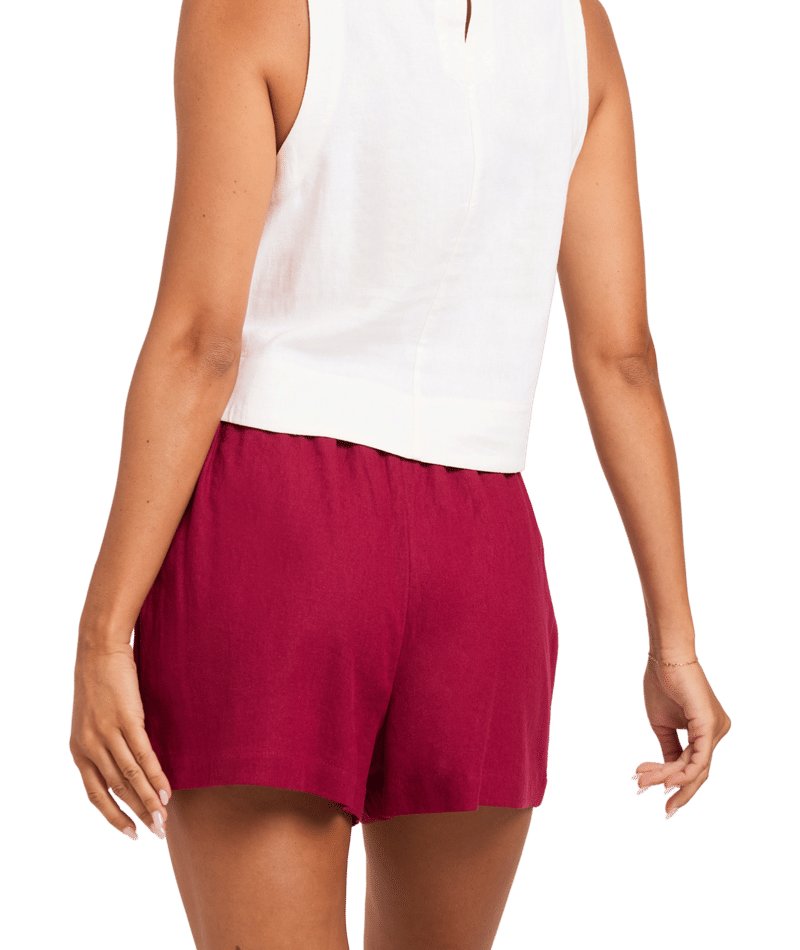 Roxy Place To Be Short in BEET RED