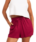 Roxy Place To Be Short in BEET RED